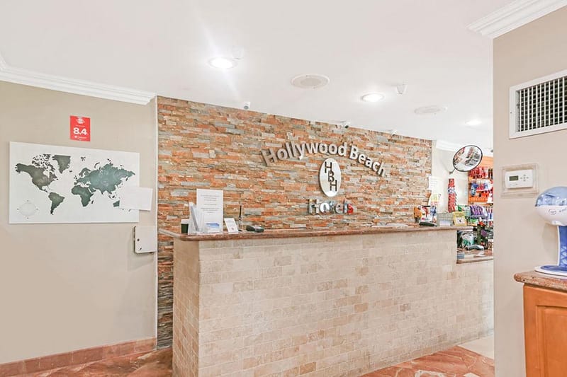 The front desk inside the Seagull