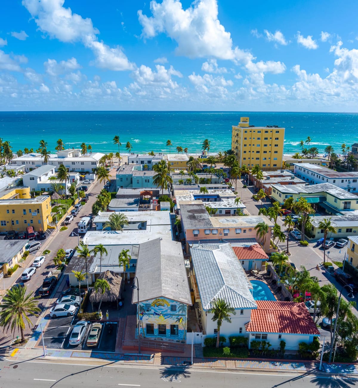The 1900 block from the air